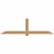 Ekena Millwork Eugene Smooth Timber Gable Bracket, Western Red Cedar, 96"W x 28"H x 3 1/2"D x 5 1/2"F, 7/12 Pitch GBW096X28X0406EUG00SWR - alternate 1